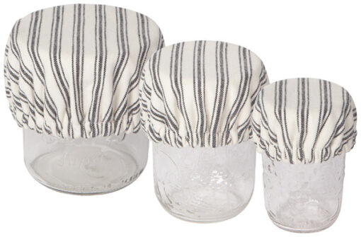 Bowl CoverMini Set/3 Ticking Stripe