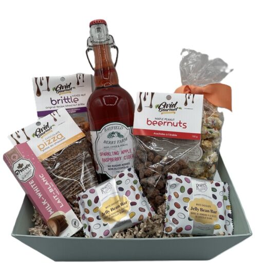 Sparkling & Sweets, Nuts & Chocolate Gift Basket