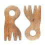 Nosh Mango Wood Salad Claws Set of 2