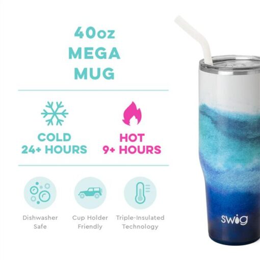 Sapphire Mega Mug (40oz) - Image 3