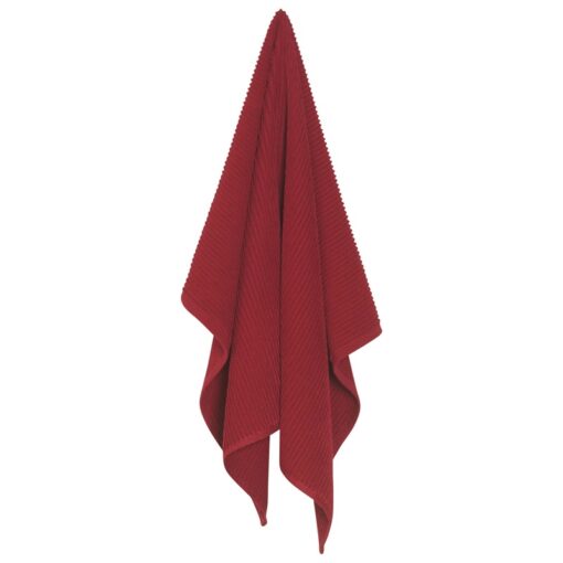 Kitchen Towel Ripple Carmine