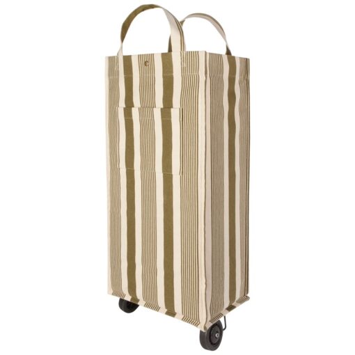 Shopping Trolley Sage Stripe