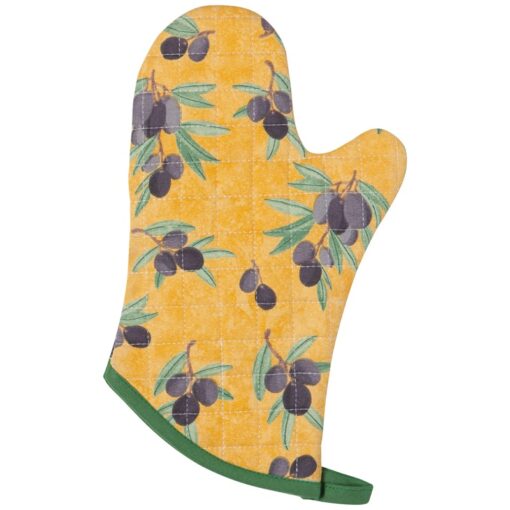 Oven Mitts Olives Pair