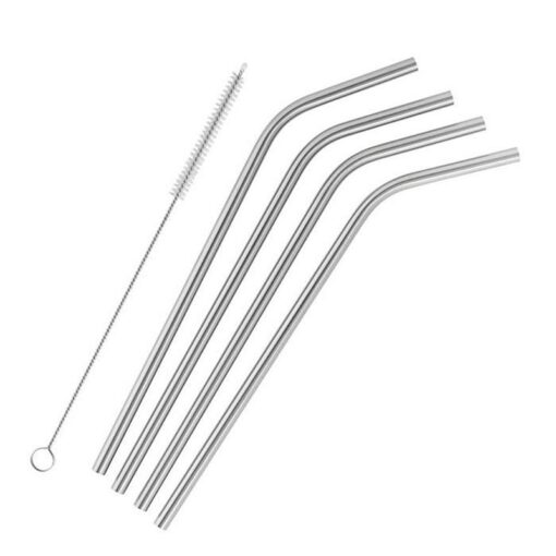 Onyx Ss Straws W/Brush 6.95"