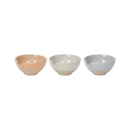 Set/3 Mini Spout Bowls Aster