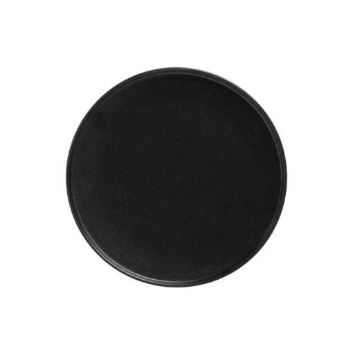 Mw Caviar High Rim Plate Black