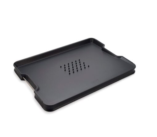 JJ Cut & Carve Chopping Board Lrg 16X11.4", Bk