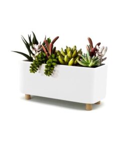 Quatu Planter Rectangular White