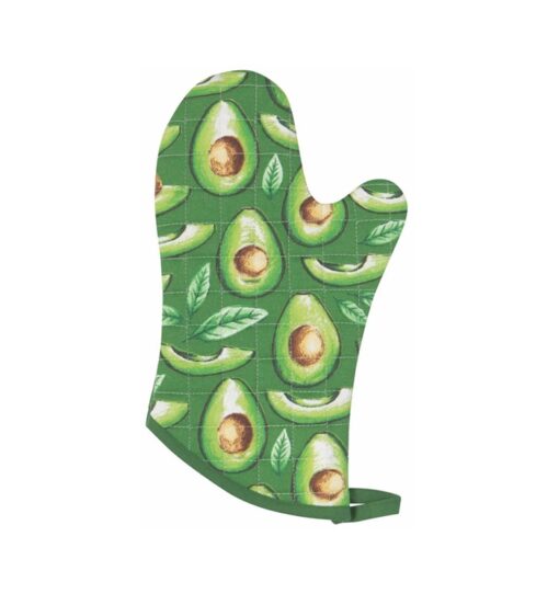 Oven Mitts Avocados Pair
