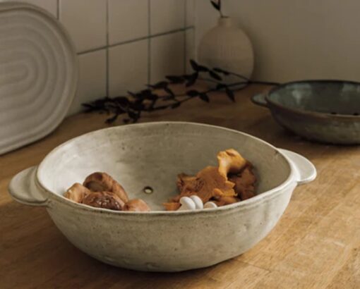 Ivory Stoneware Fruit Bowl 9" - Image 2