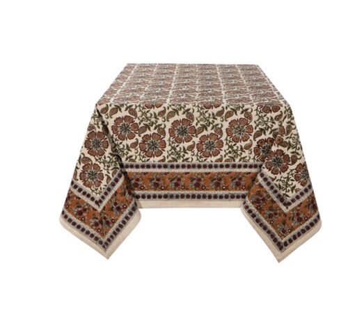 Elysian Block Print Tablecloth 60"x90"