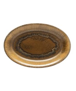 Poterie Mocha Latte Oval platter