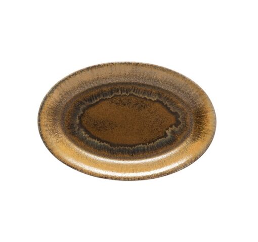 Poterie Mocha Latte Oval platter