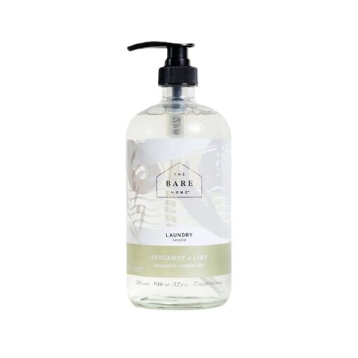 Laundry Detergent In Glass Bottle Bergamot + Lime