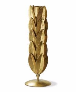 Orla Taper Holder Antique Brass