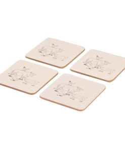 Woodbury Lane Coasters x4 Animals