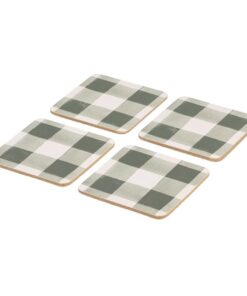 Woodbury Lane Coasters x4 Gingham