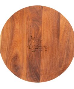 Woodbury Lane Round Wood Serving Board