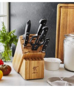 Alternative view of ZWILLING Pro Knife block set  bamboo 7