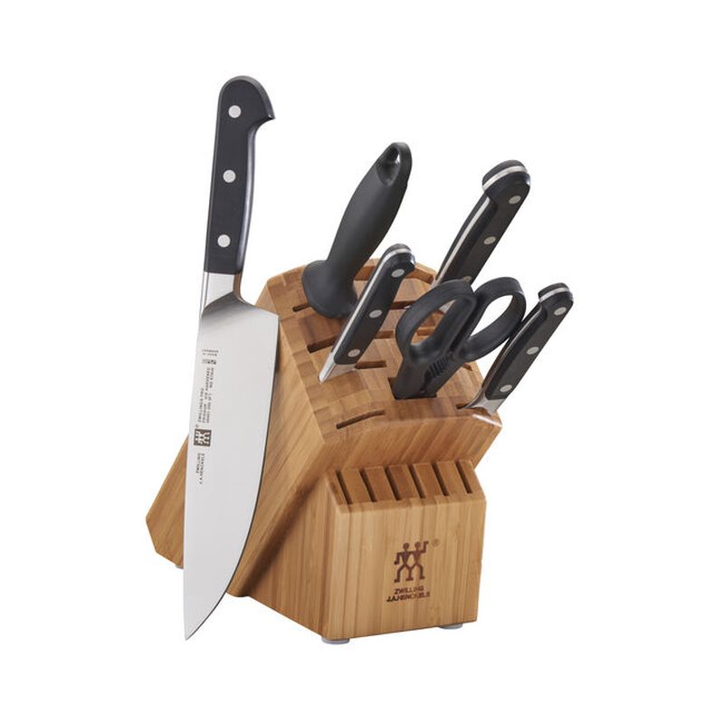 ZWILLING Pro Knife block set bamboo 7