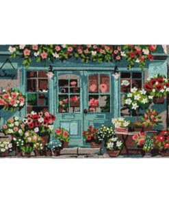 Shop Window Florals Doormat-18x30"L