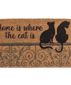 Home is Where the Cat is Doormat-18x30"L