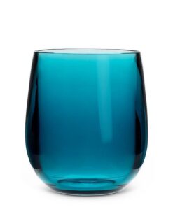 Heavy Acrylic Tumbler-Turq-4"H(12oz)