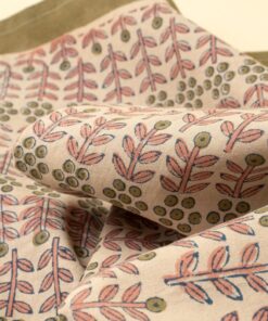 Alternative view of Floria Block Print Table Runner - 108”L