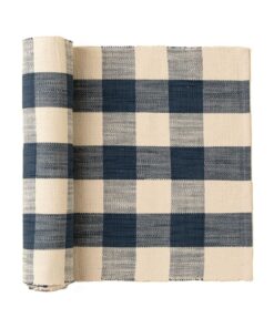 Grace Gingham Table Runner - 108“L, Light Blue