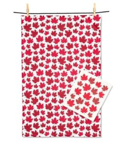 Maple Leaf Dishcloth & Kitchen Towel Set