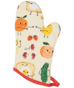 Oven Mitt S/2 Funny Food