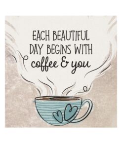 Coaster 4" Sq Coffee & You