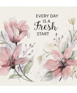 Coaster 4" Sq Fresh Florals