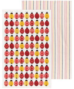 Ladybugs Dishtowels Set of 2
