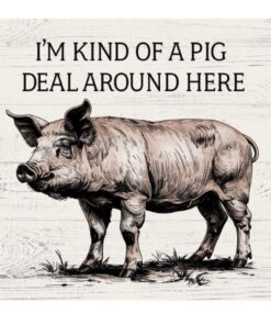 Coaster 4" Sq-Pig Deal