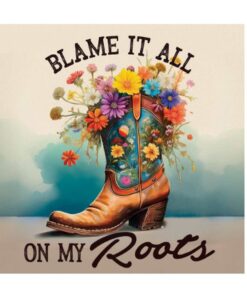 Coaster 4" Sq Roots Boots