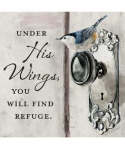 Coaster 4" Sq-Under His Wings