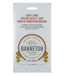 Alternative view of Linen Proving Basket Liner S/2  Fits Round 1kg Basket