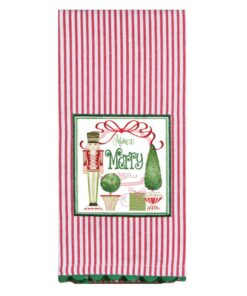 Merry Nutcrackers Tea Towel