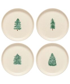 Pacifica Christmas Tree Salad/Dessert Plate Various