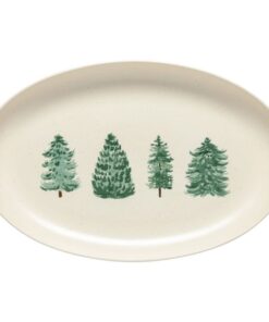 Christmas Tree Oval Platter